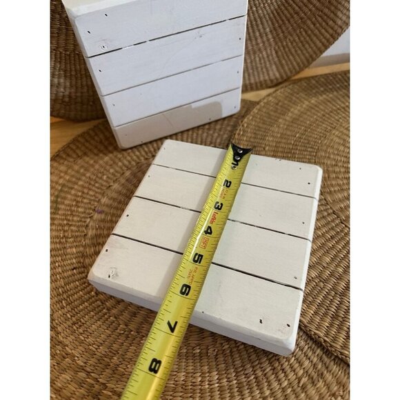 Woodpile Fun! Small Pallet Wood Box Signs – Set of 2 (6.26” x 6.26”) - Picture 2 of 7